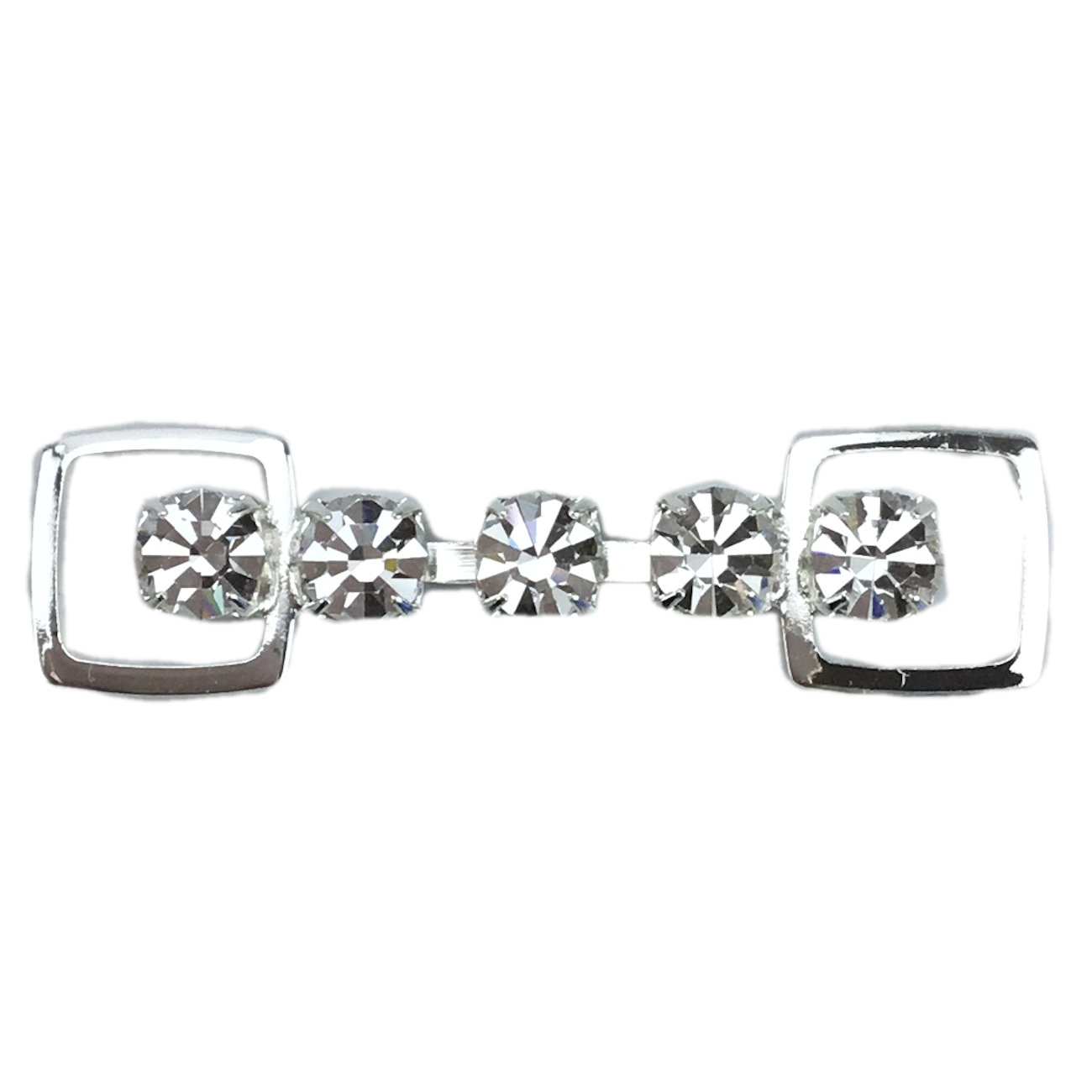 1 Row 6mm Crystals - 4cm - Middle Cup Connector
