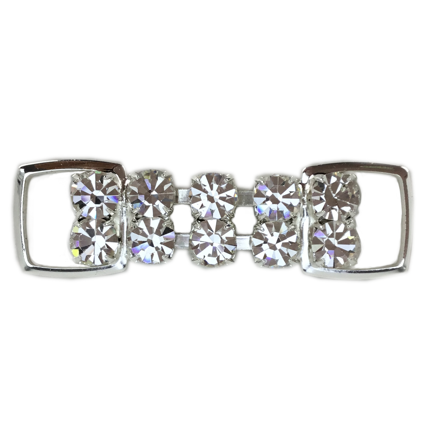2 row 6mm crystals - 4cm - Middle Cup Connector