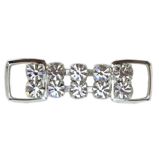 2 row 6mm crystals - 4cm - Middle Cup Connector