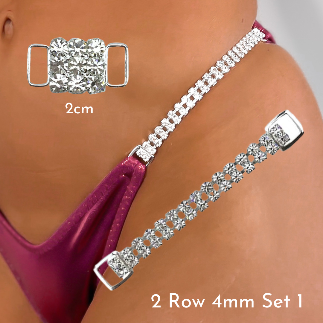 Connector Set - Brief: 2 Row 4mm, Strap: 2 Row 4mm, Middle: 3 Row 4mm - 2cm