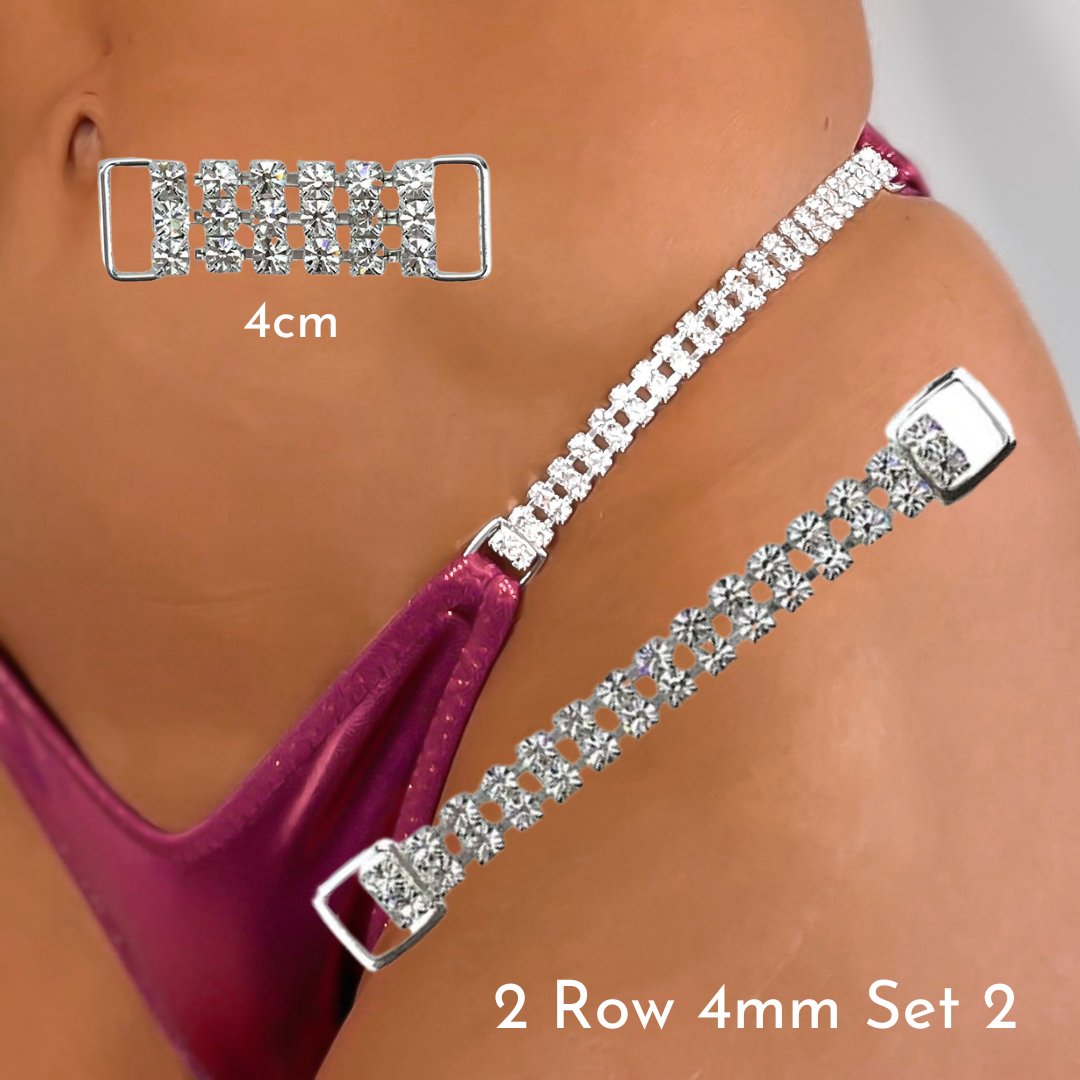 Connector Set - Brief: 2 Row 4mm, Strap: 2 Row 4mm, Middle: 3 Row 4mm - 4cm