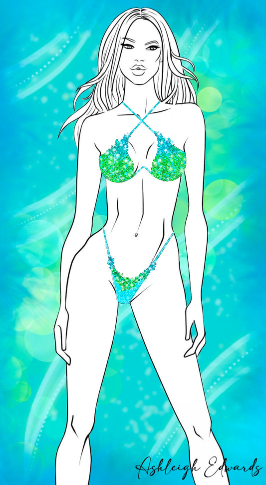 Couture Design - Turquoise Tide