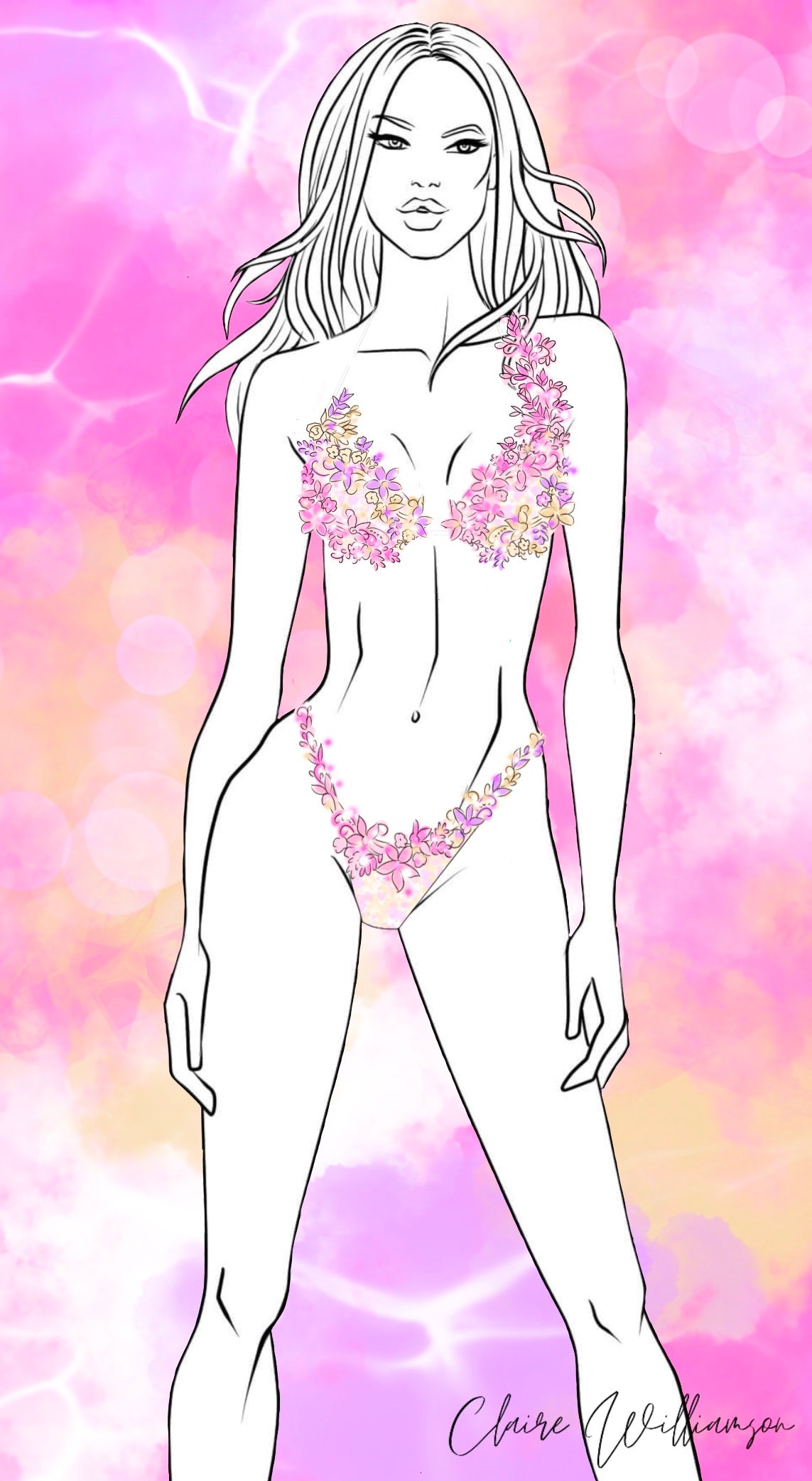 Couture Design - Blushing Blossoms