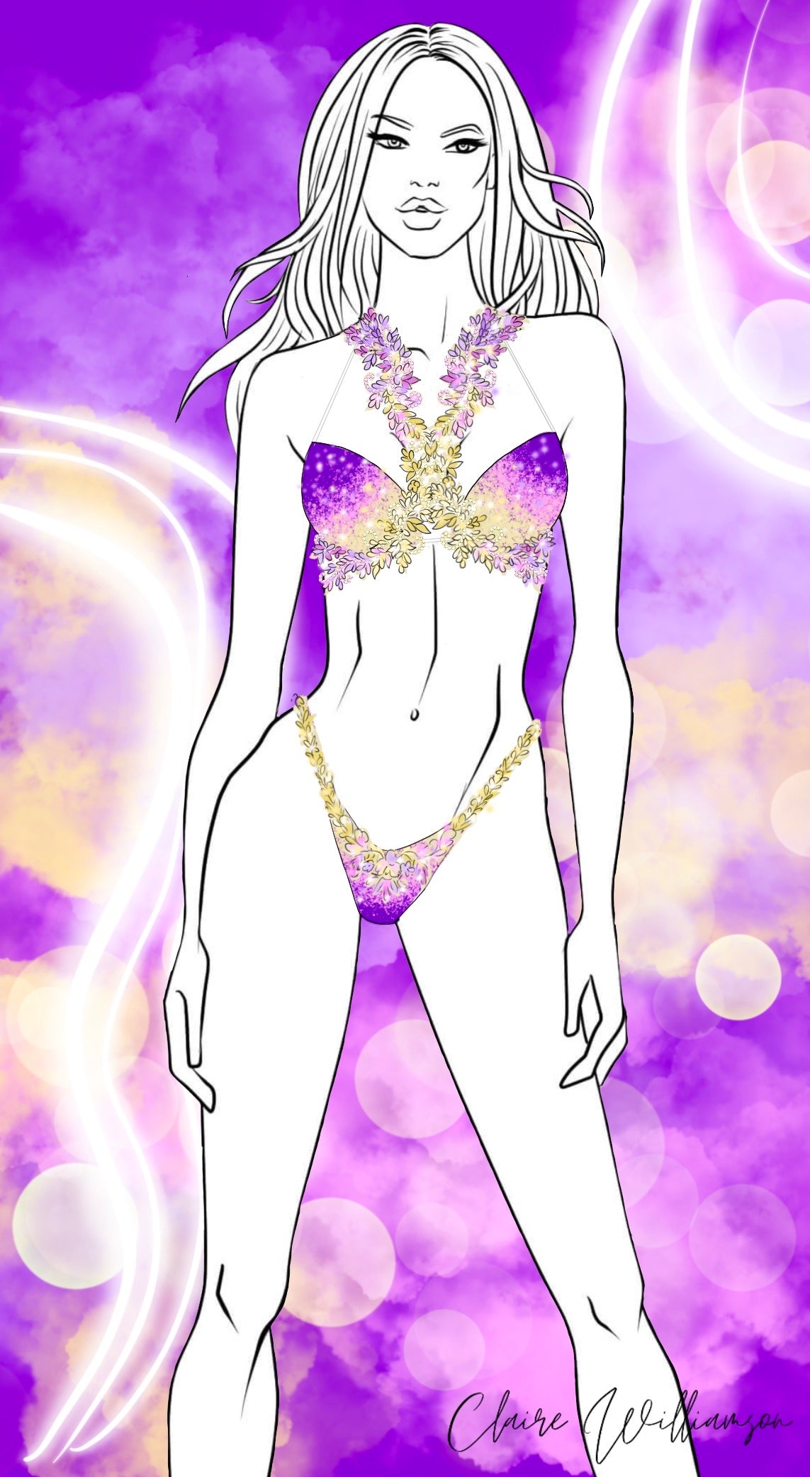 Couture Design - Amethyst Champagne