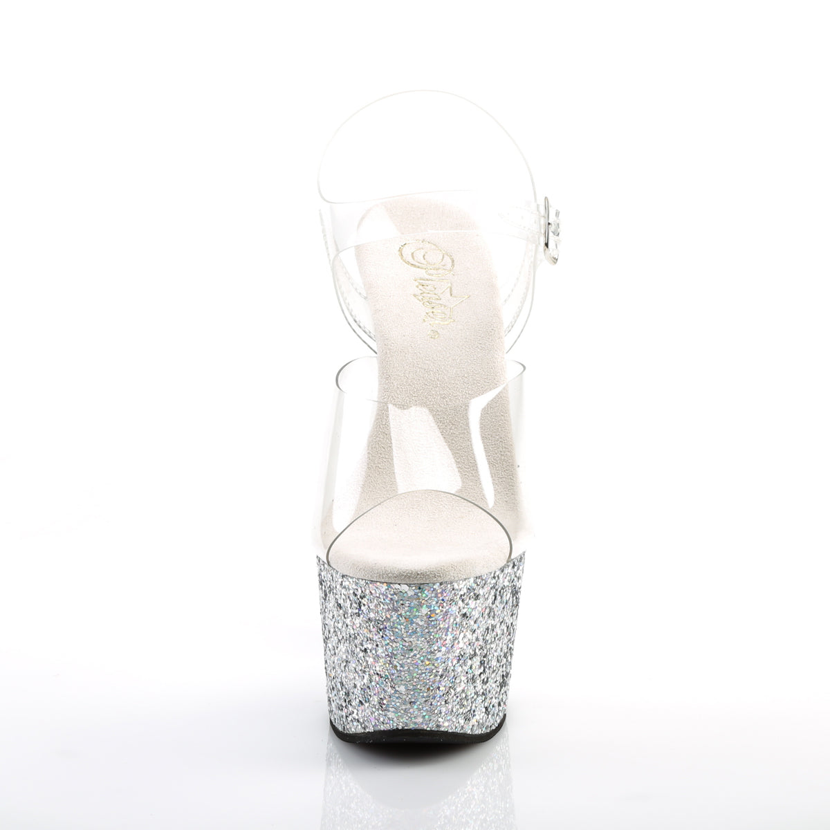 ADORE-708LG Clr/Slv Multi Glitter