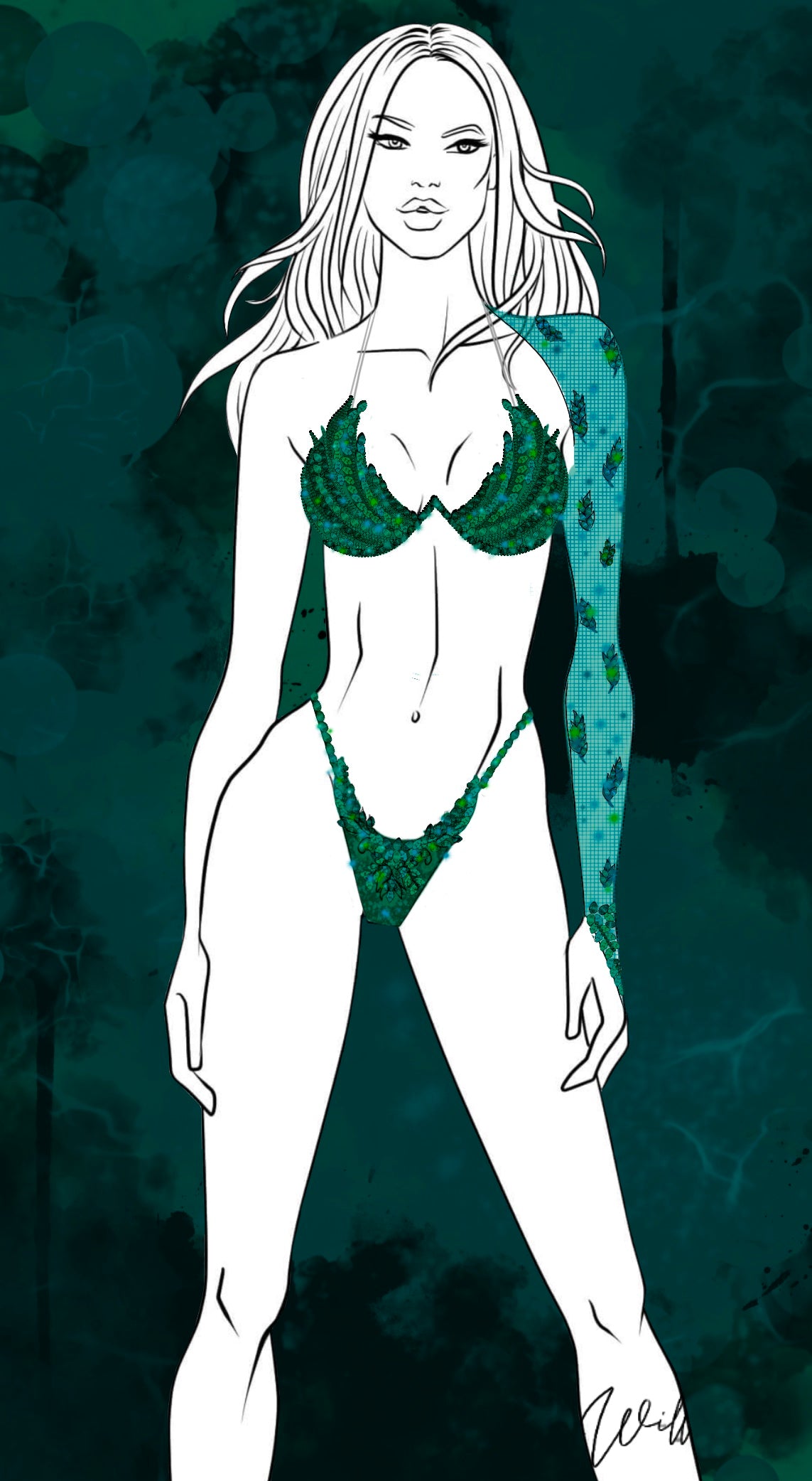 Couture Design - Deep Forest