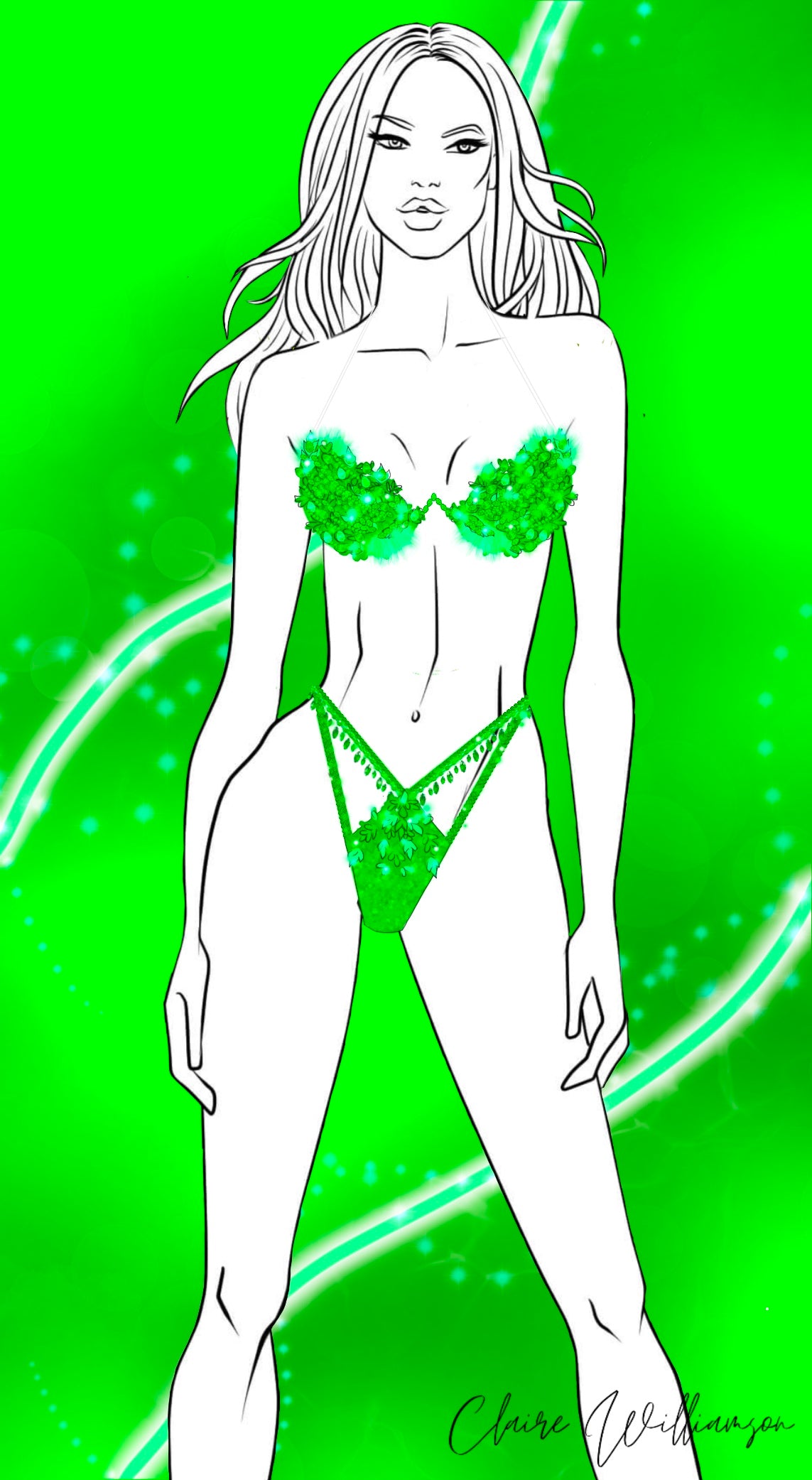 Couture Design - Lime Splash