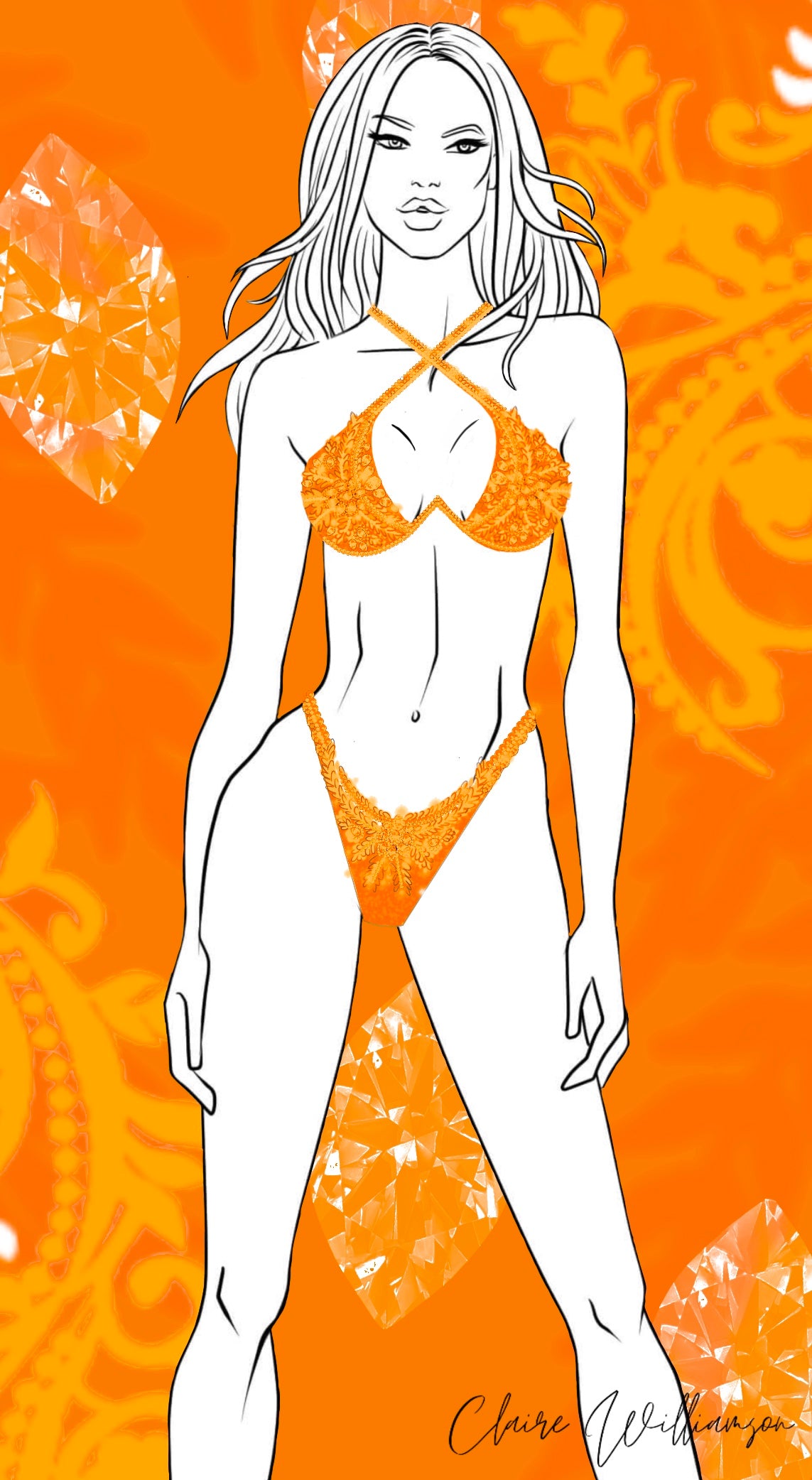 Couture Design - Orange Crush