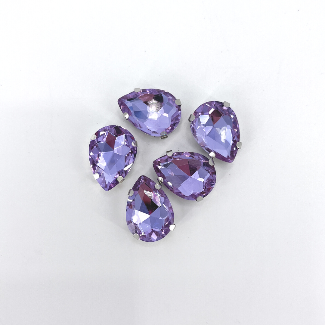 Glass Claw Teardrop - VIOLET