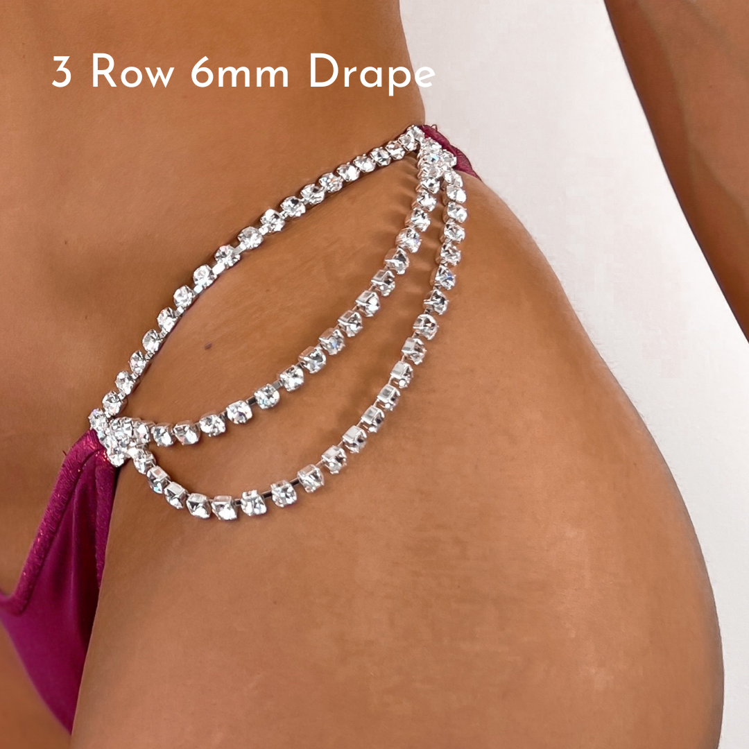 3 row 6mm Drape - Brief Connector