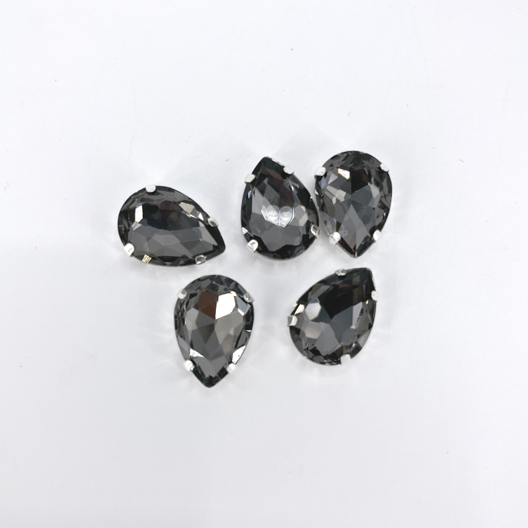 Glass Claw Teardrop - GREY