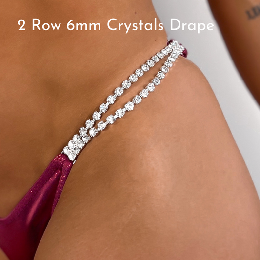 2 row 6mm Drape - Brief Connector