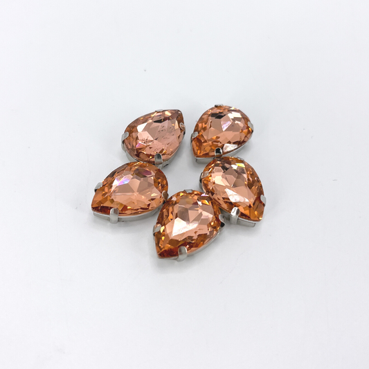 Glass Claw Teardrop - CHAMPAGNE