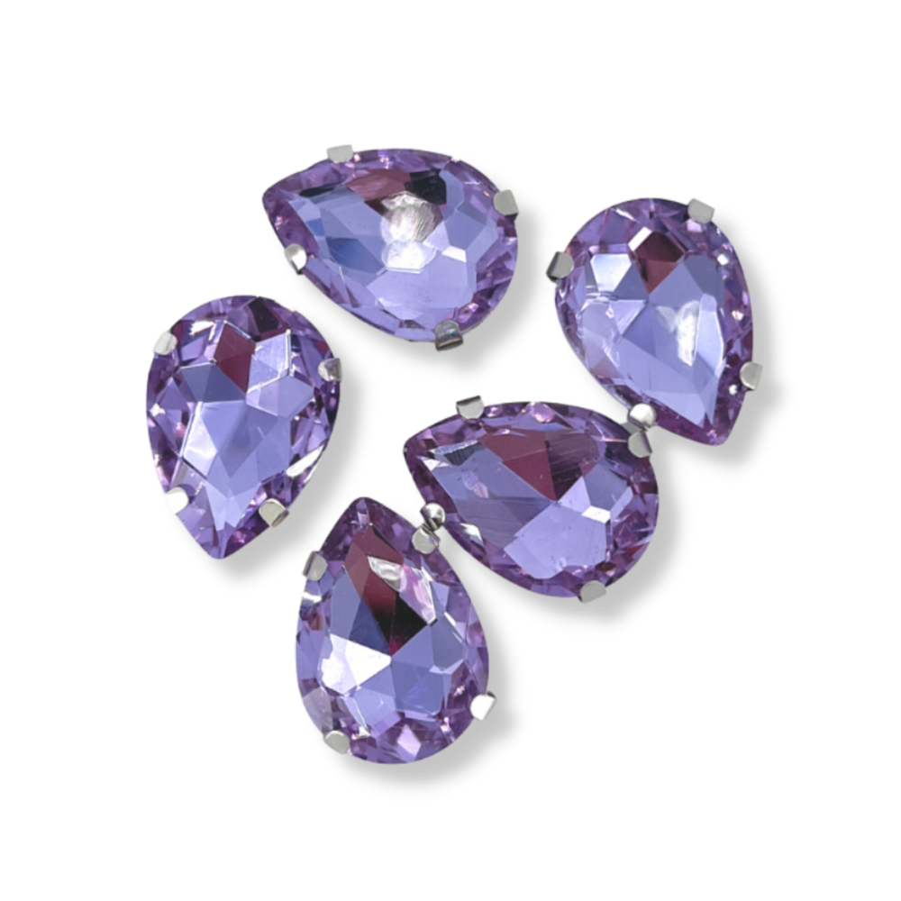 Glass Claw Teardrop - VIOLET