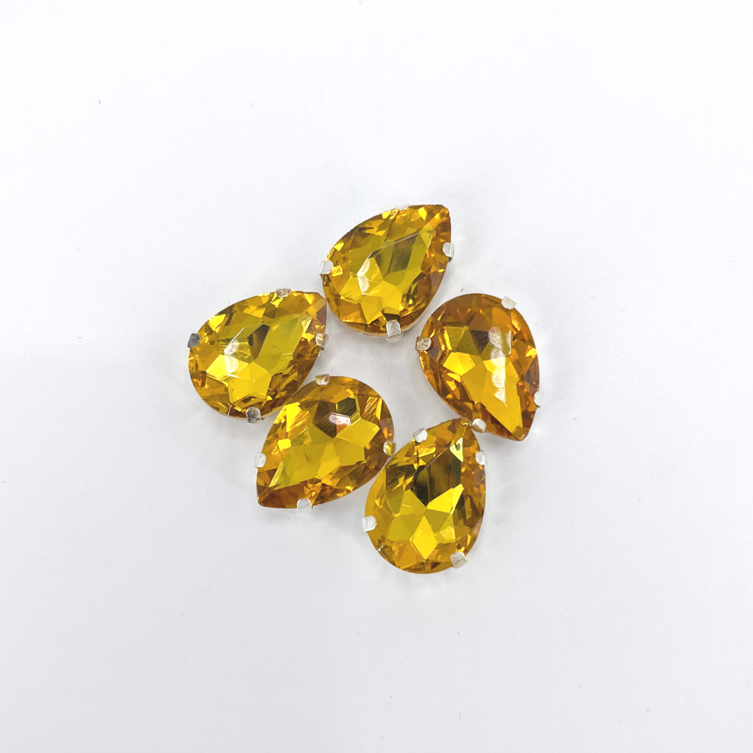 Glass Claw Teardrop - TOPAZ