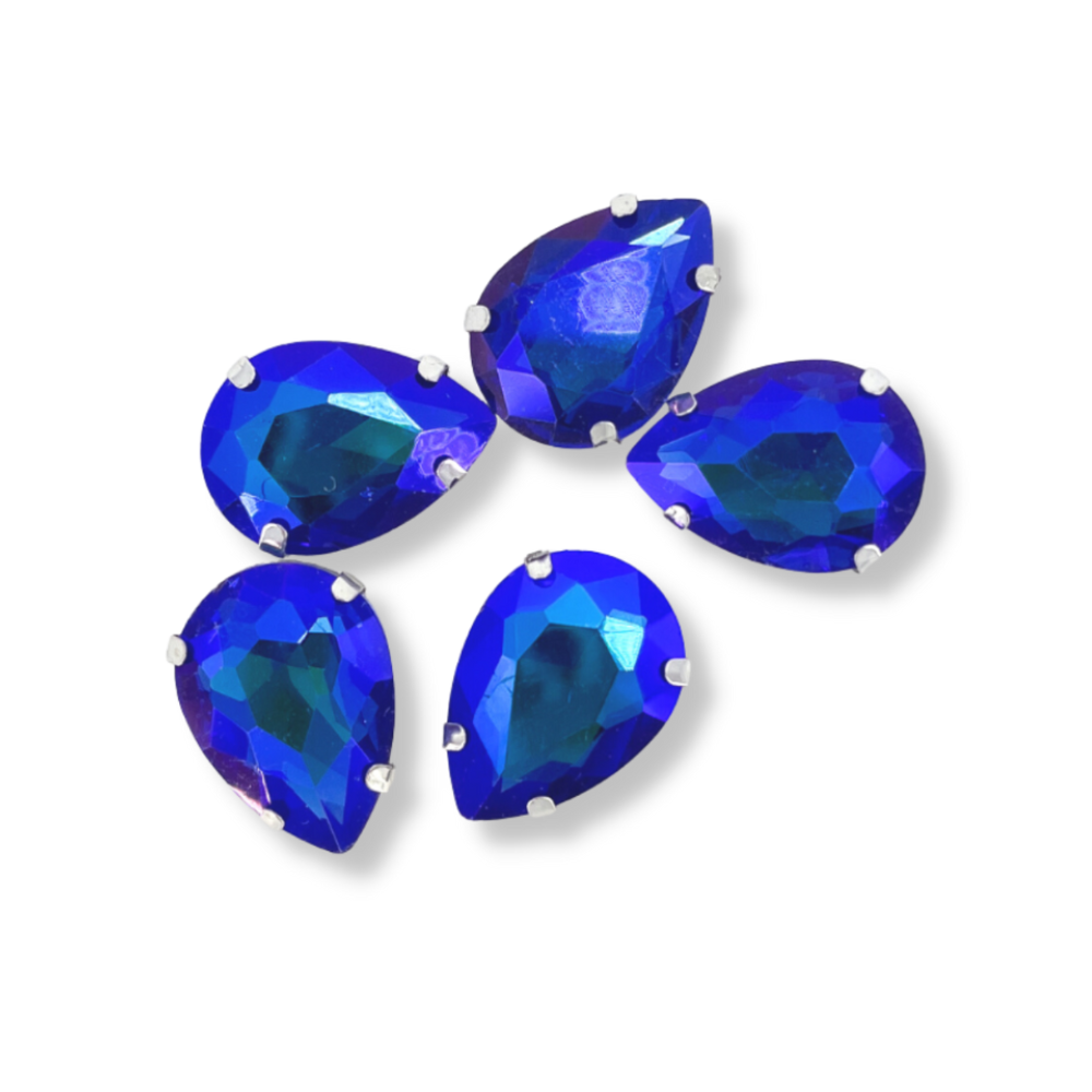Glass Claw Teardrop - SAPPHIREAB
