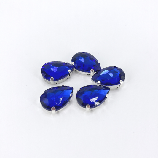Glass Claw Teardrop - SAPPHIRE