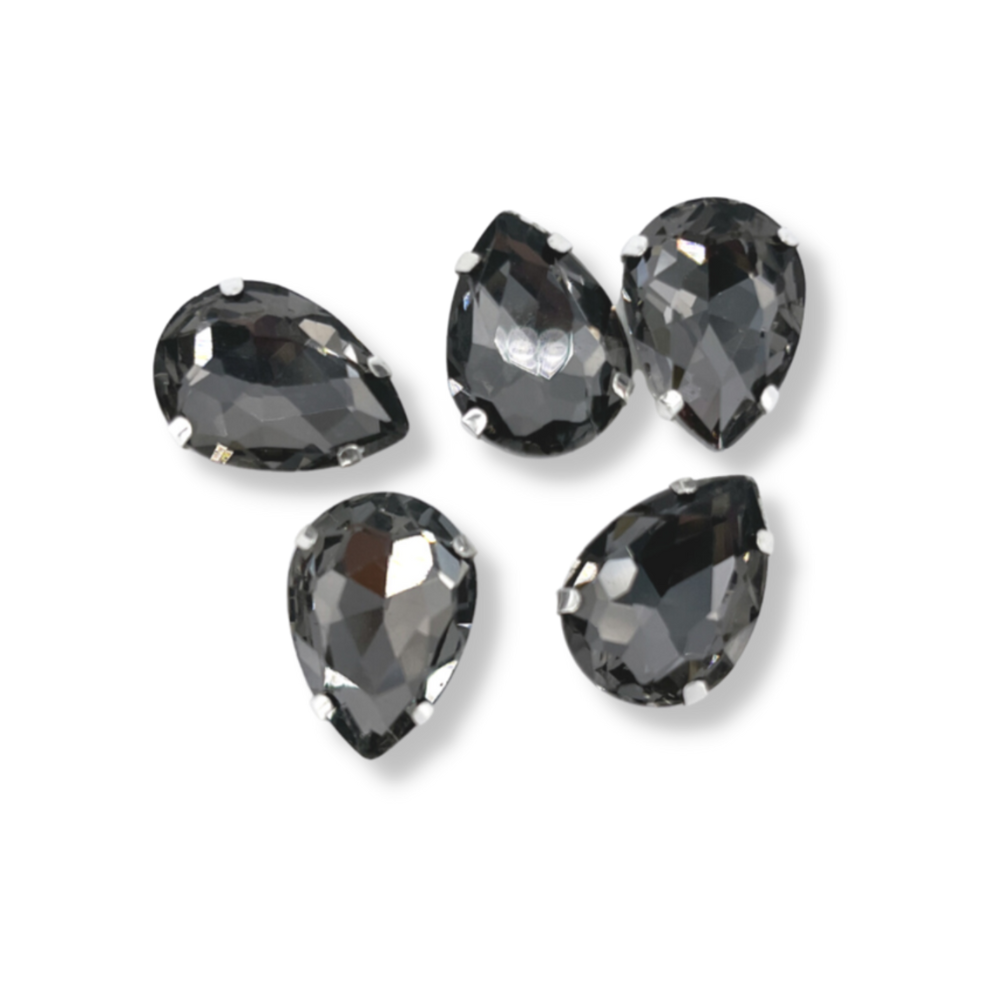 Glass Claw Teardrop - GREY
