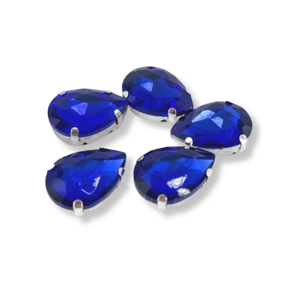 Glass Claw Teardrop - SAPPHIRE