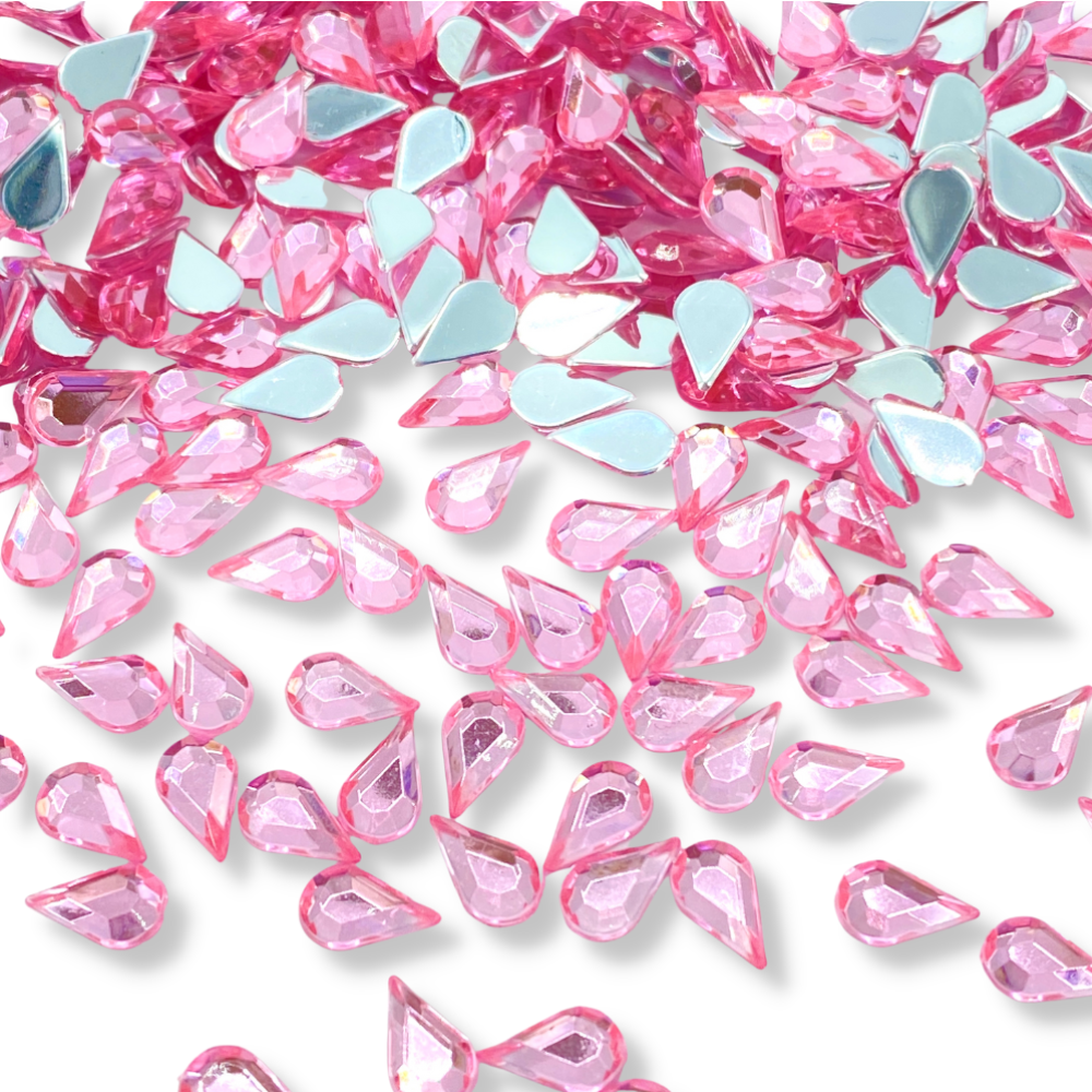 Resin Small Teardrop - LIGHT PINK
