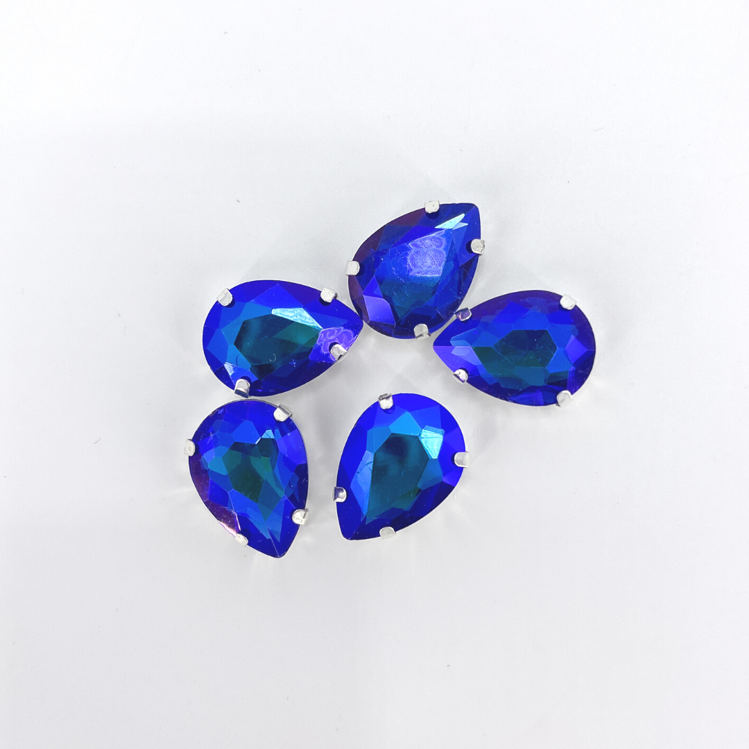 Glass Claw Teardrop - SAPPHIREAB