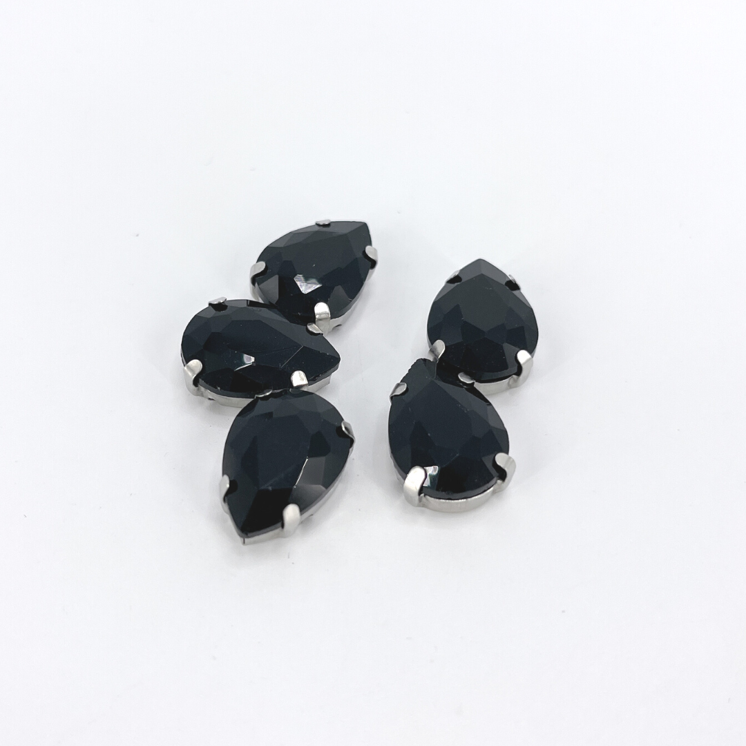 Glass Claw Teardrop - BLACK