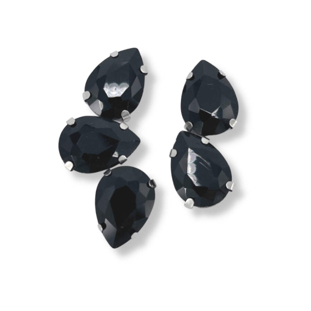 Glass Claw Teardrop - BLACK