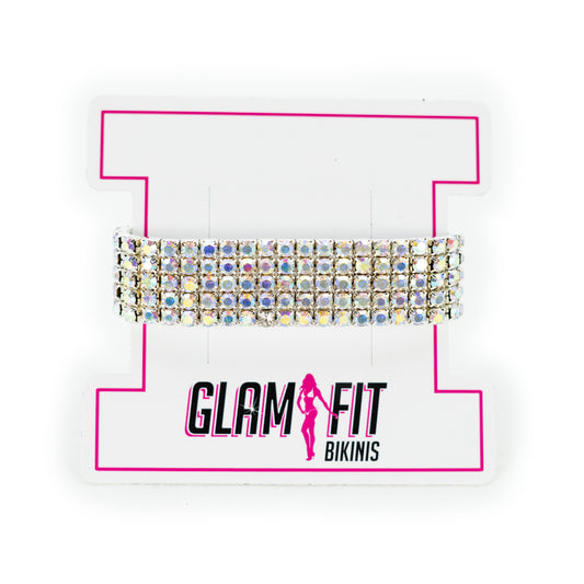 AB rhinestone bracelet  bikini competition jewellery