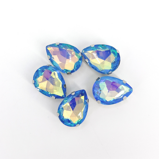 Candy Claw Teardrop - LIGHT SAPPHIRE AB