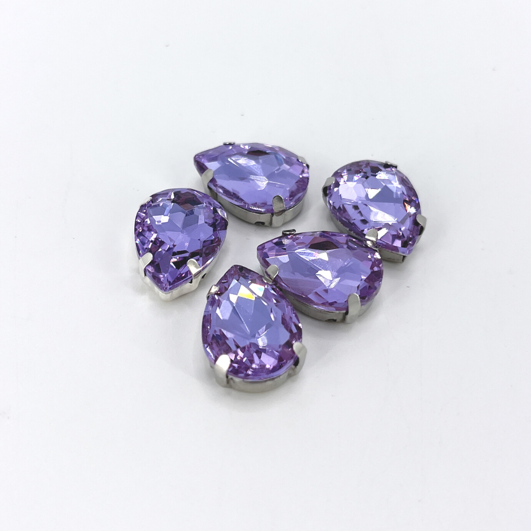 Glass Claw Teardrop - VIOLET