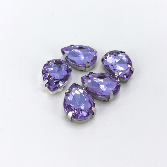 Glass Claw Teardrop - VIOLET