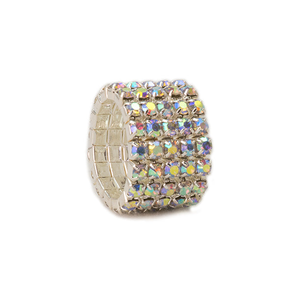 AB rhinestone ring