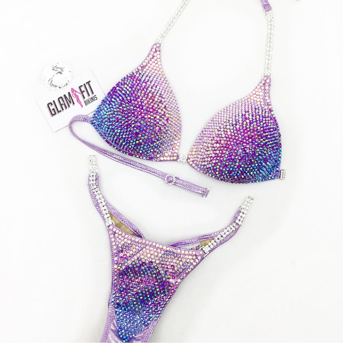 glamfit bikinis figure suit competition bikini ifbb npc icn anb embellished