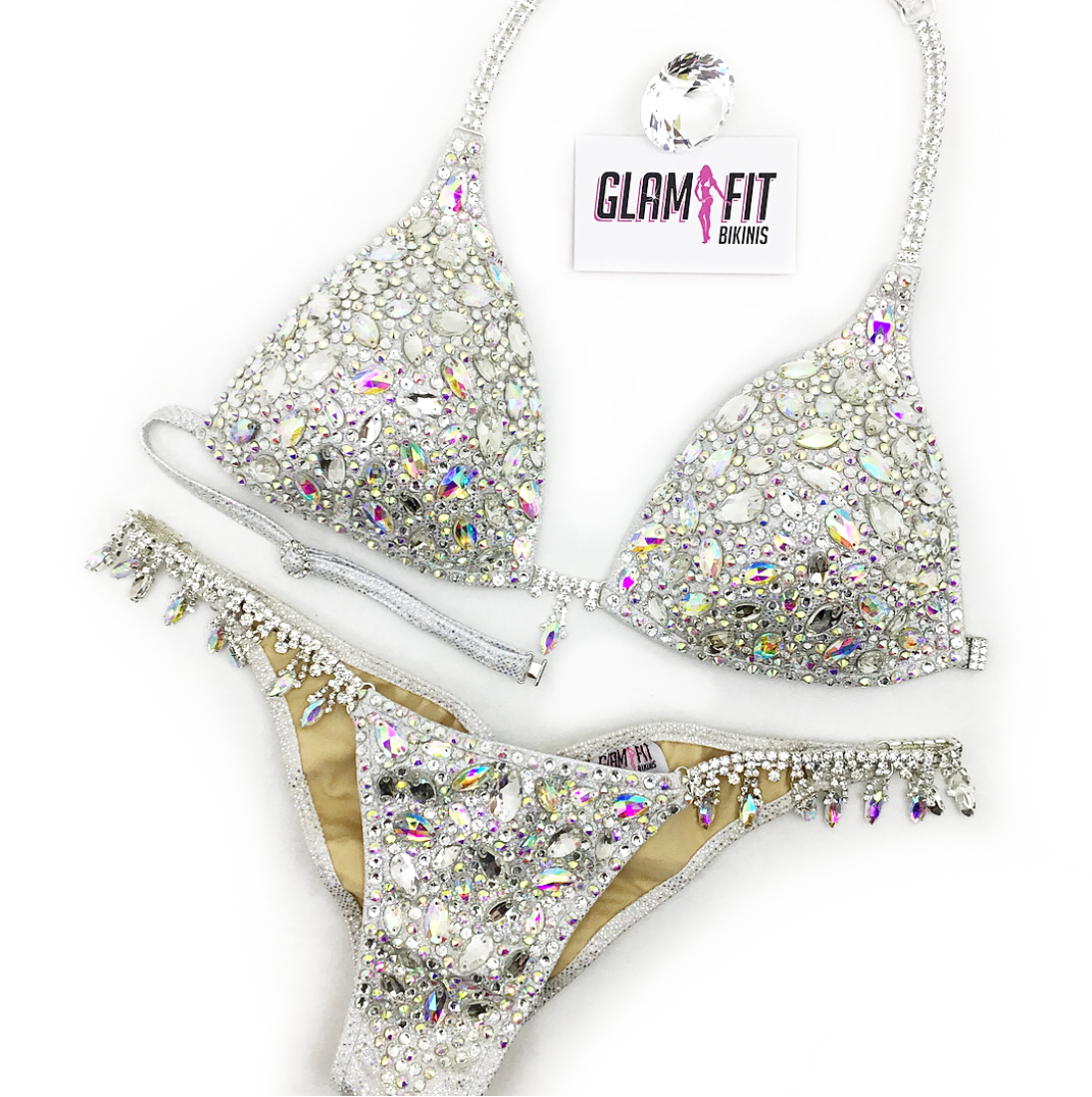 glamfit bikinis figure suit competition bikini ifbb npc icn anb embellished