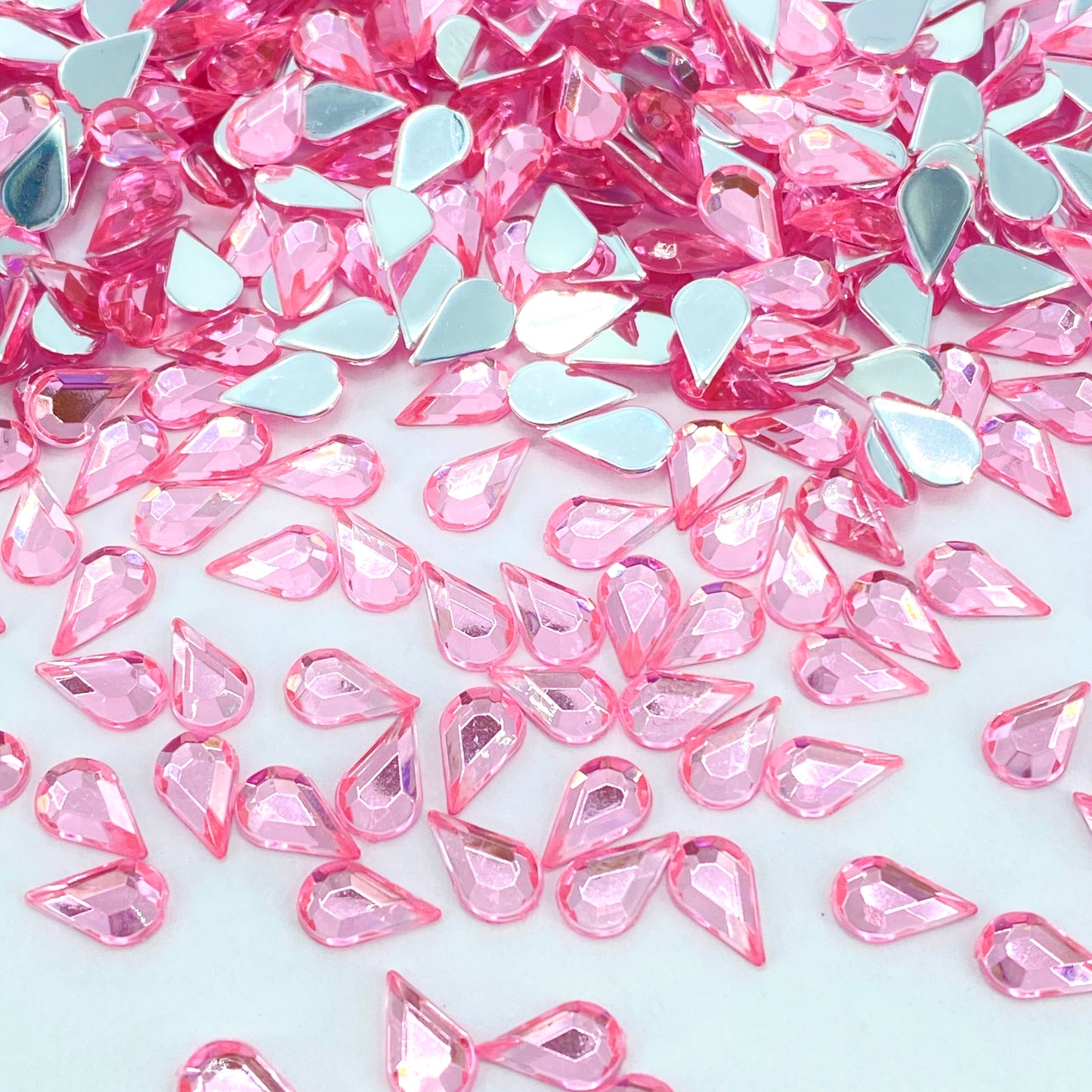 Resin Small Teardrop - LIGHT PINK