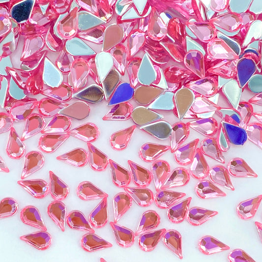 Resin Small Teardrop - LIGHT PINK
