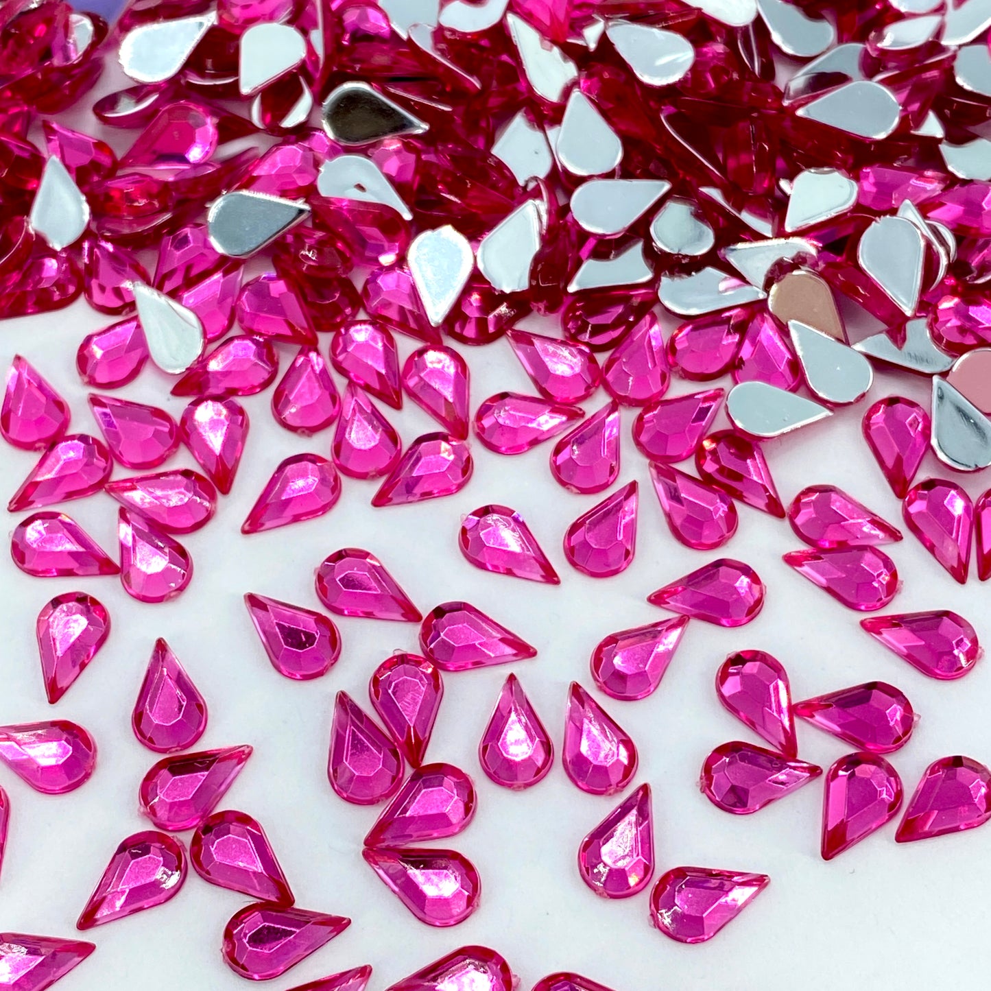 Resin Small Teardrop - ROSE