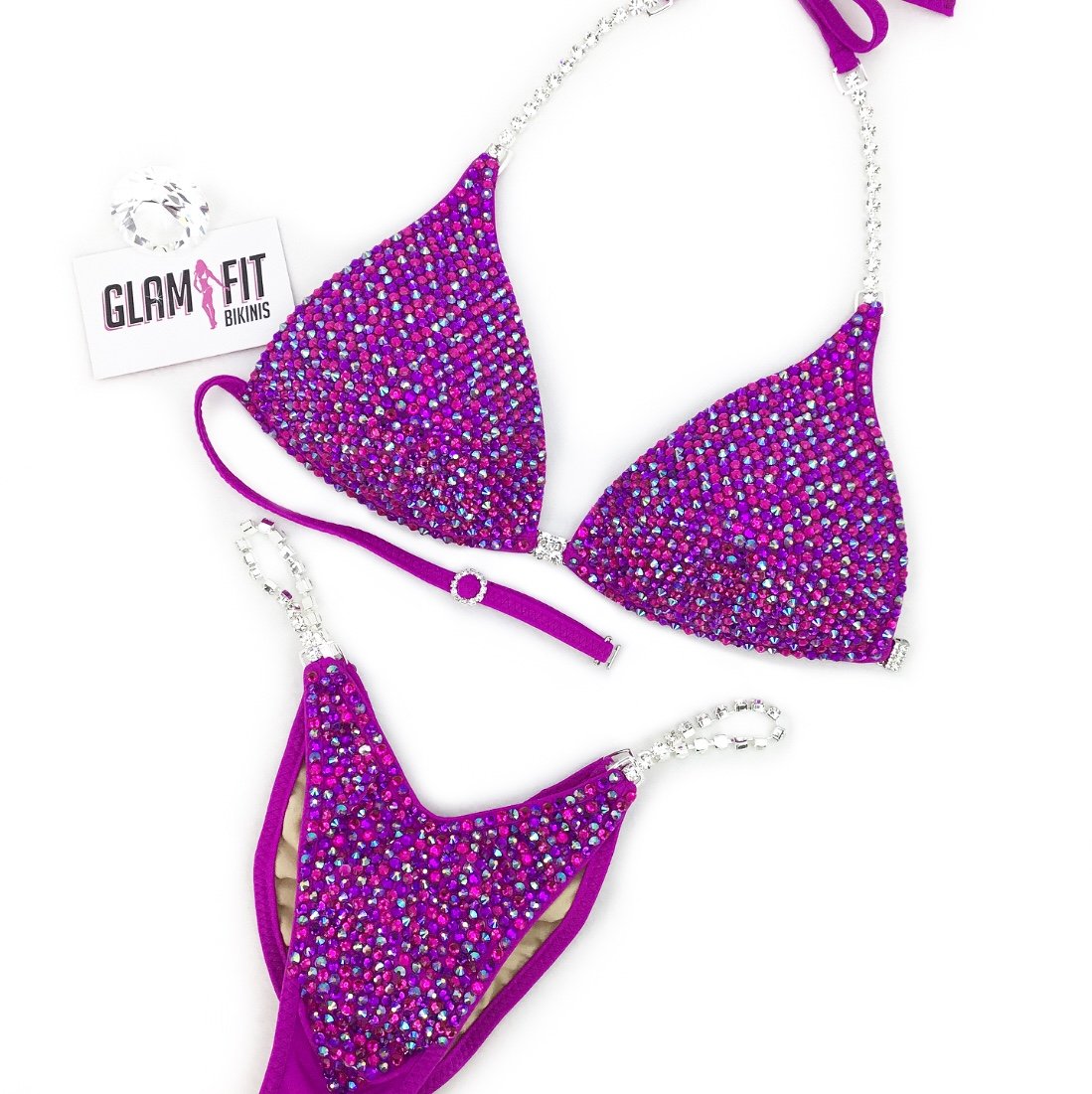 glamfit bikinis figure suit competition bikini ifbb npc icn anb embellished