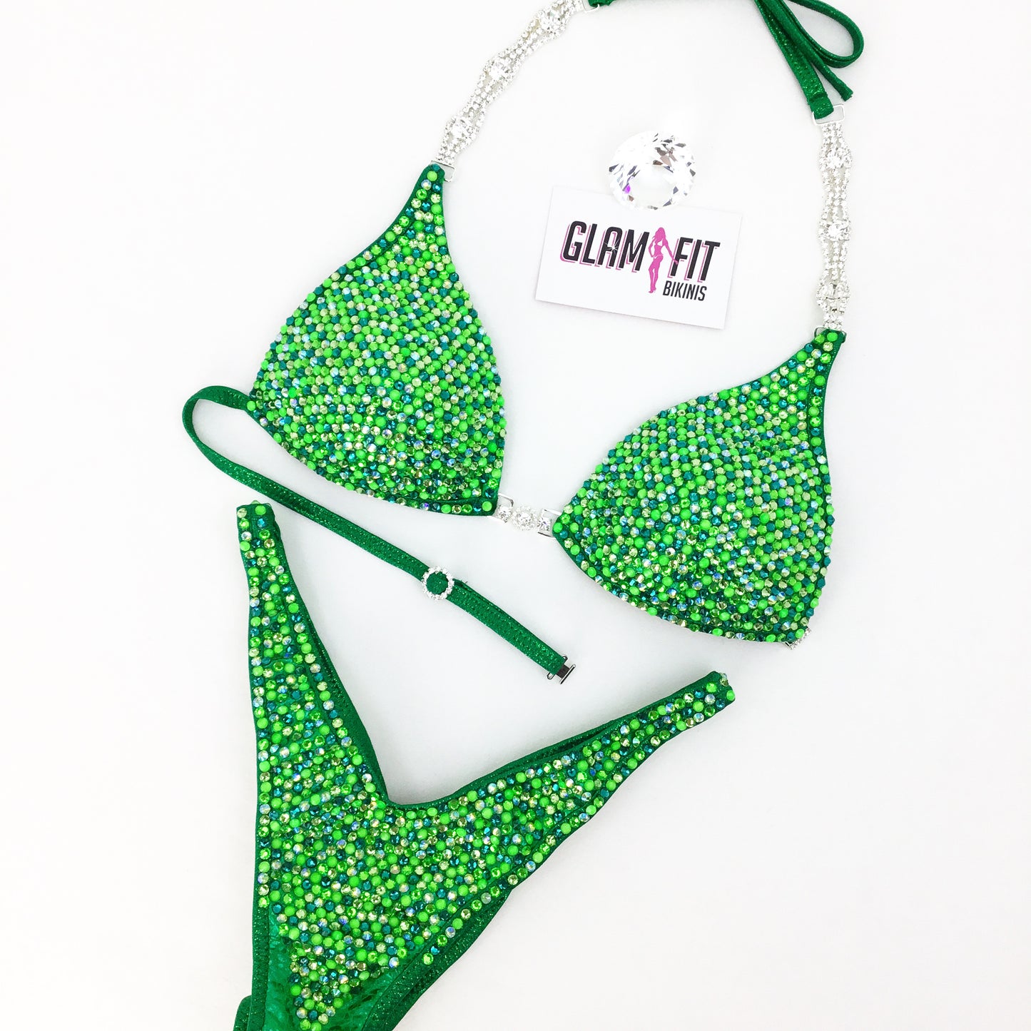 glamfit bikinis figure suit competition bikini ifbb npc icn anb embellished