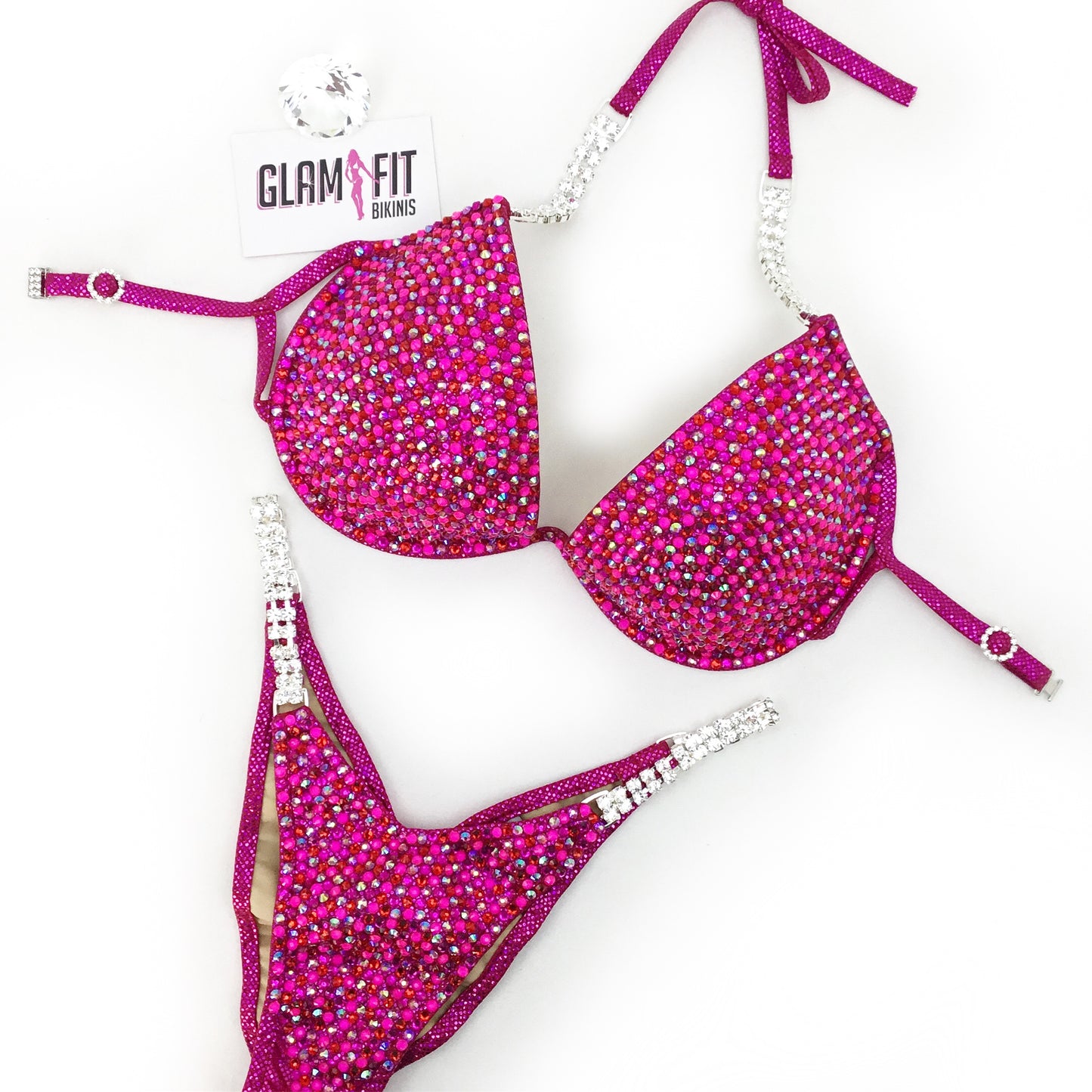 glamfit bikinis figure suit competition bikini ifbb npc icn anb embellished