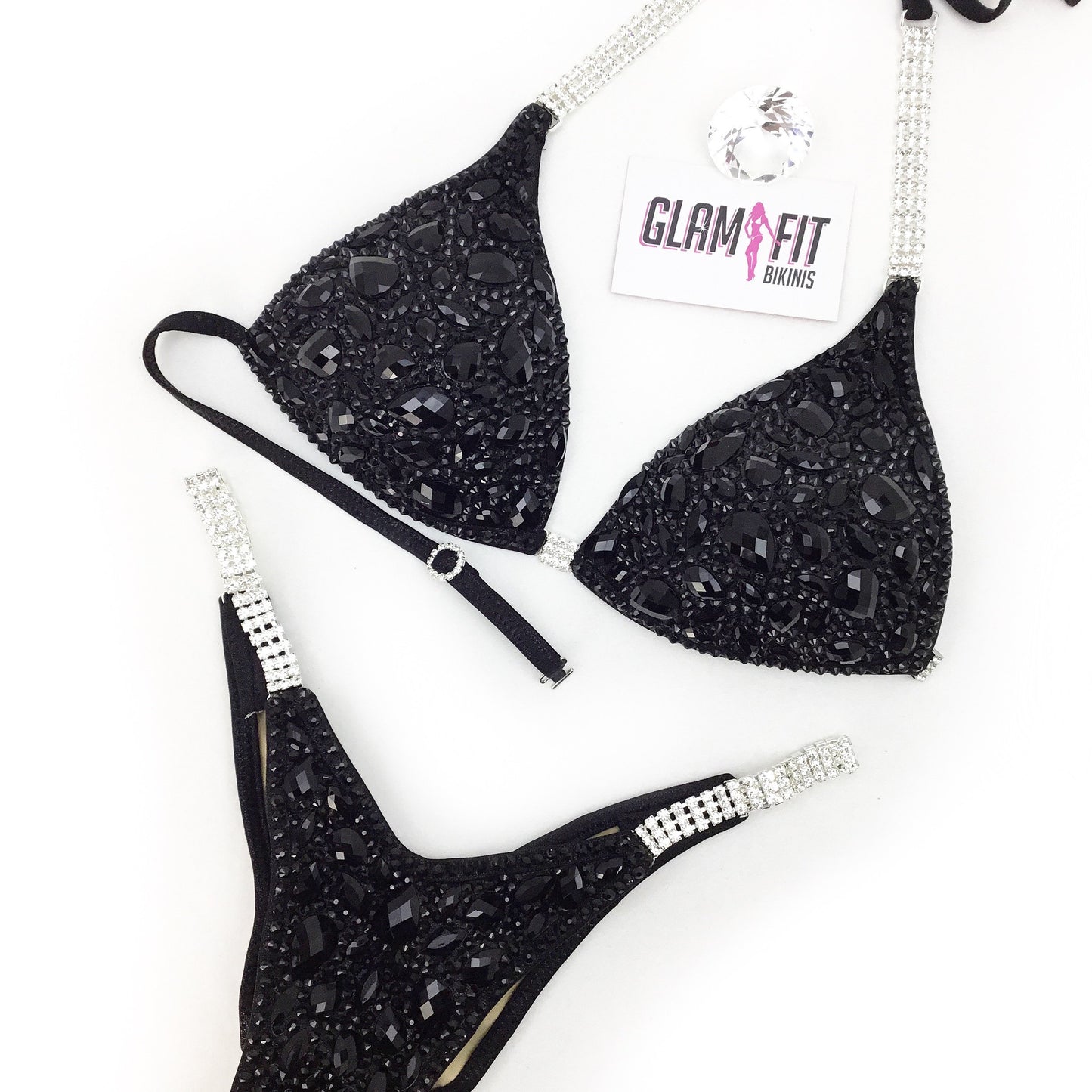 glamfit bikinis figure suit competition bikini ifbb npc icn anb embellished