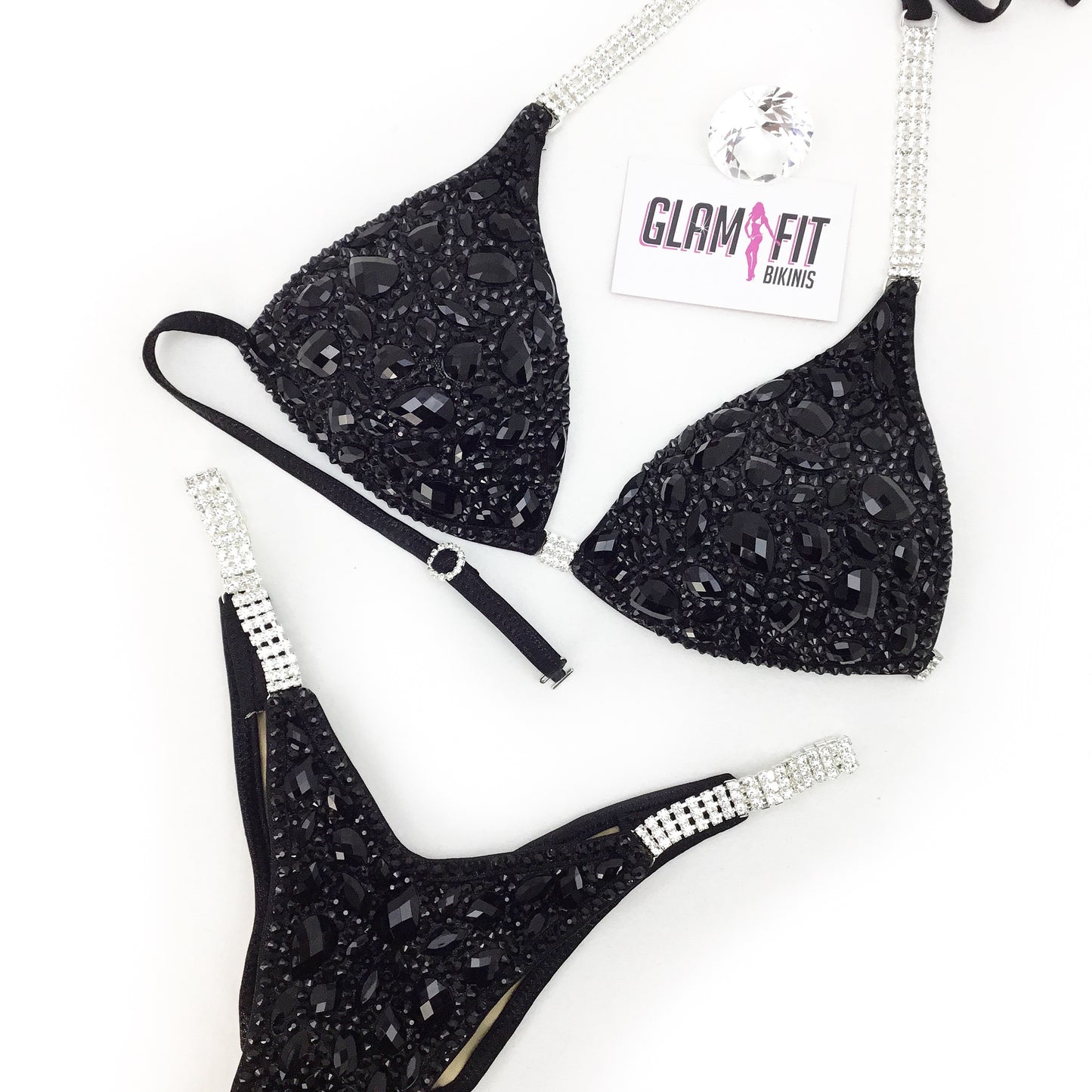 glamfit bikinis figure suit competition bikini ifbb npc icn anb embellished