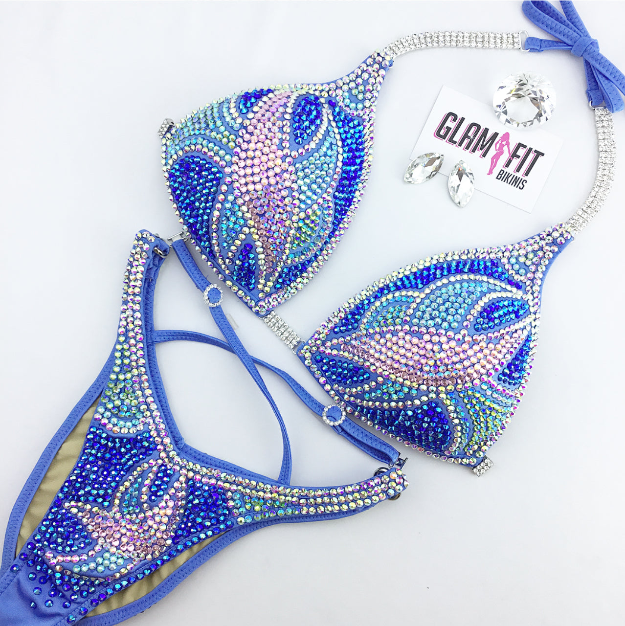 glamfit bikinis figure suit competition bikini ifbb npc icn anb wbff bodybuilding embellished