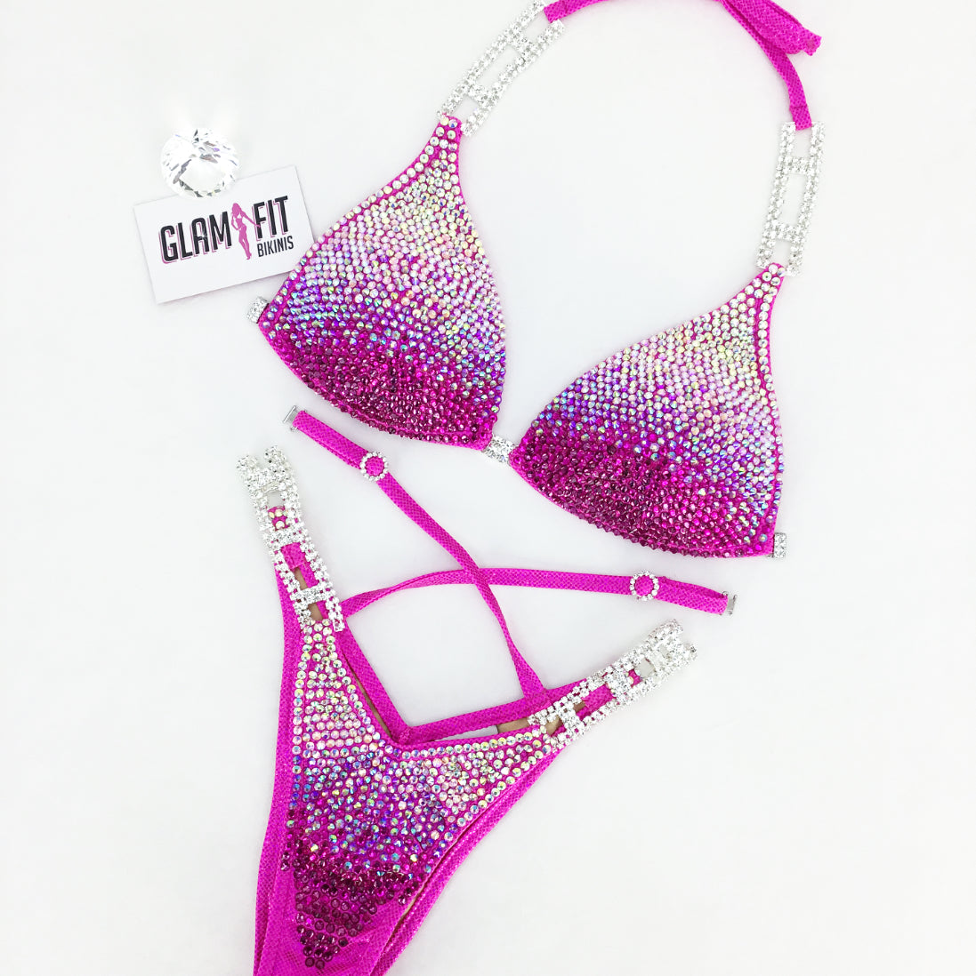 glamfit bikinis figure suit competition bikini ifbb npc icn anb embellished