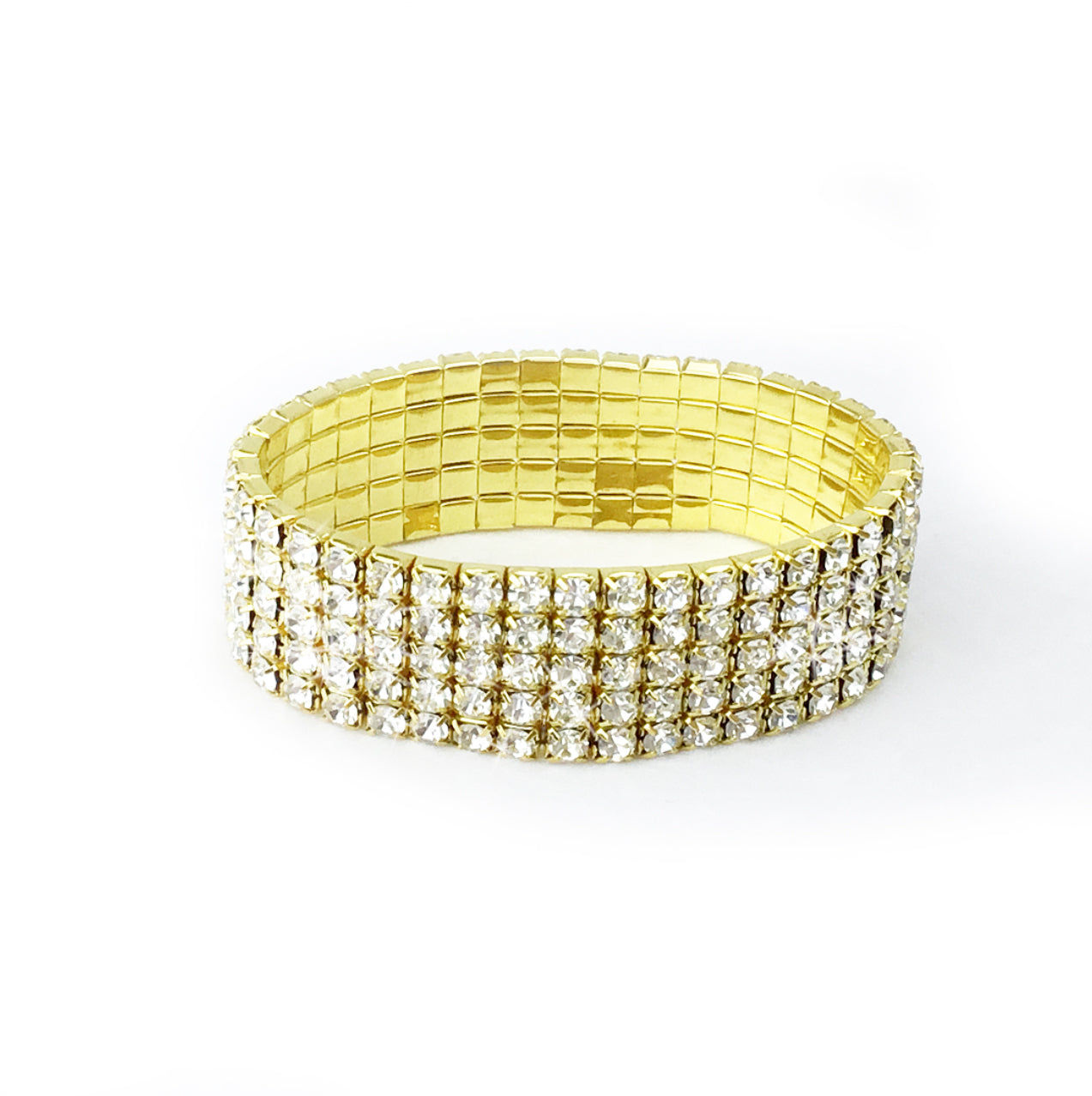 bikini competition jewellery Rhinestone Bracelet Gold