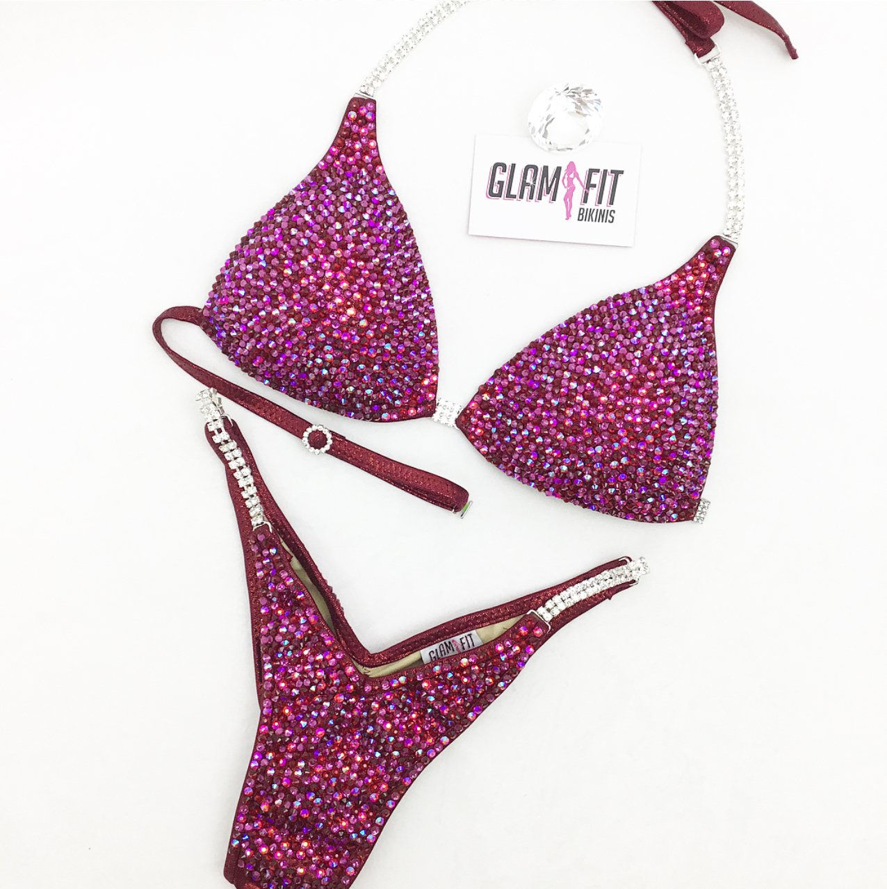 glamfit bikinis figure suit competition bikini ifbb npc icn anb embellished