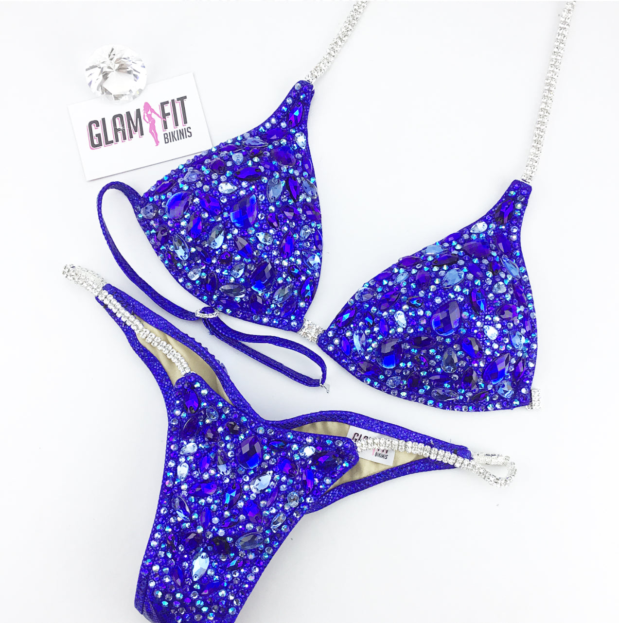 glamfit bikinis figure suit competition bikini ifbb npc icn anb embellished