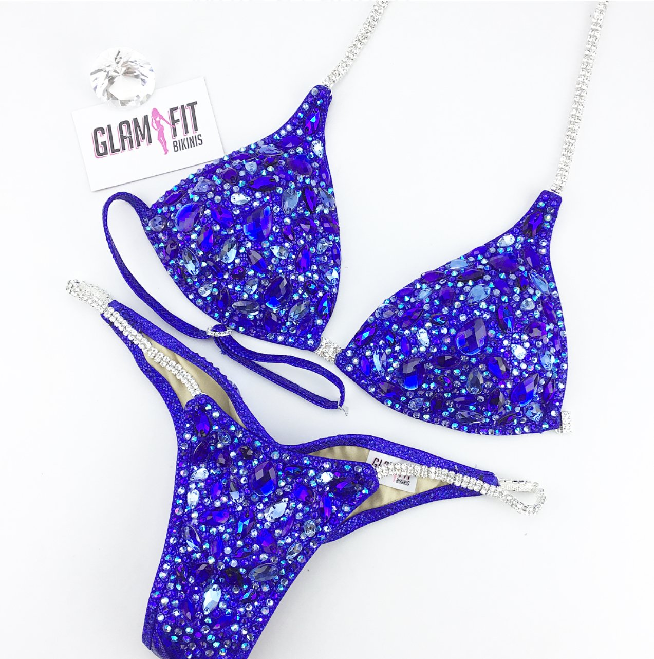 glamfit bikinis figure suit competition bikini ifbb npc icn anb embellished