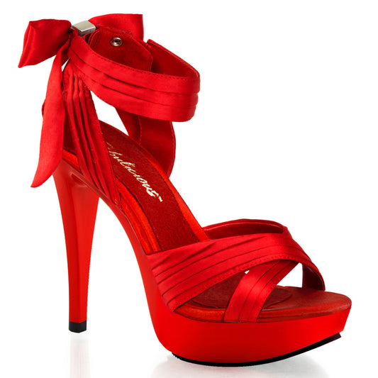 COCKTAIL-568 Red Satin/Red - size 10