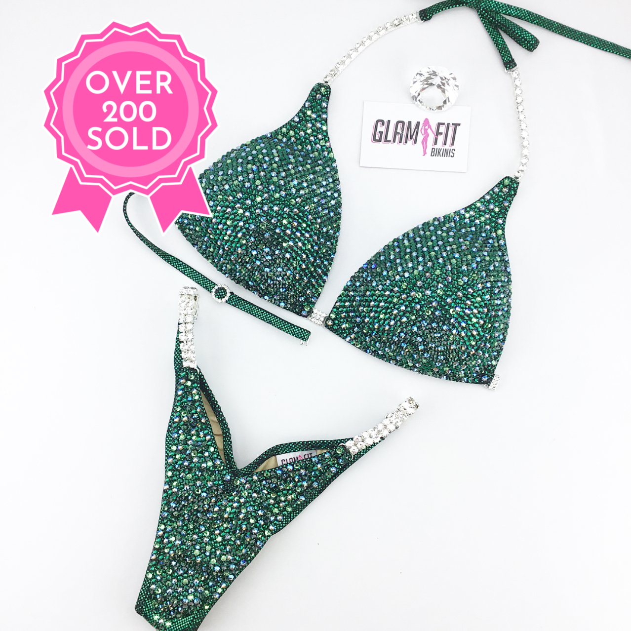 glamfit bikinis figure suit competition bikini ifbb npc icn anb embellished
